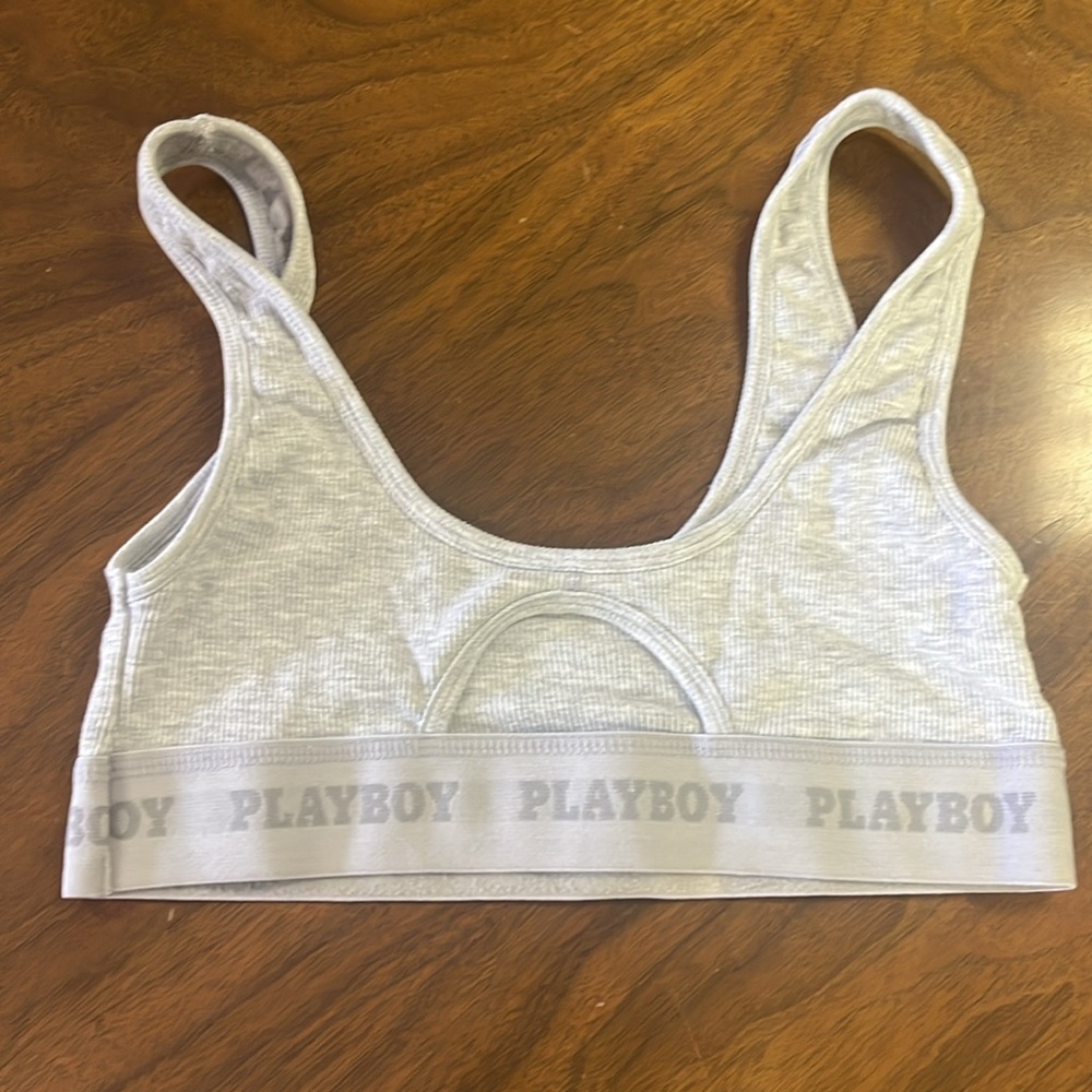 Playboy Sports Bra T Shirt Size XS with Playboy Shorts XS Pacsun. Bundle of 2